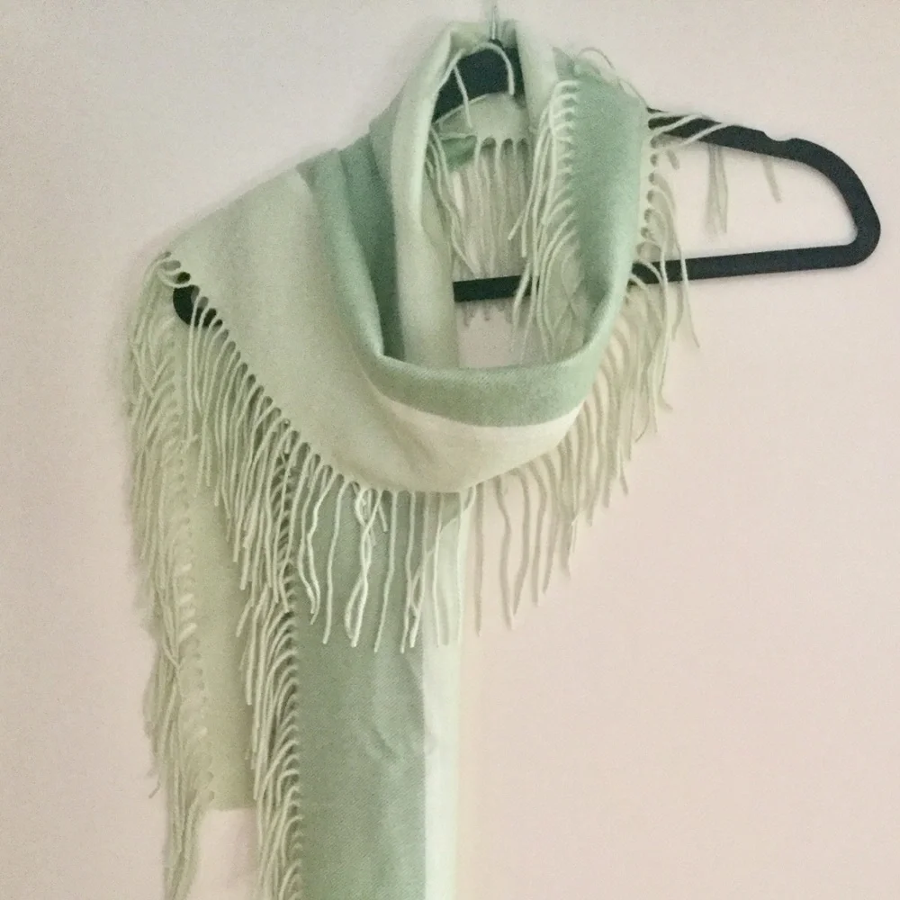 Vintage Charter Club Fringe Cashmere Scarf